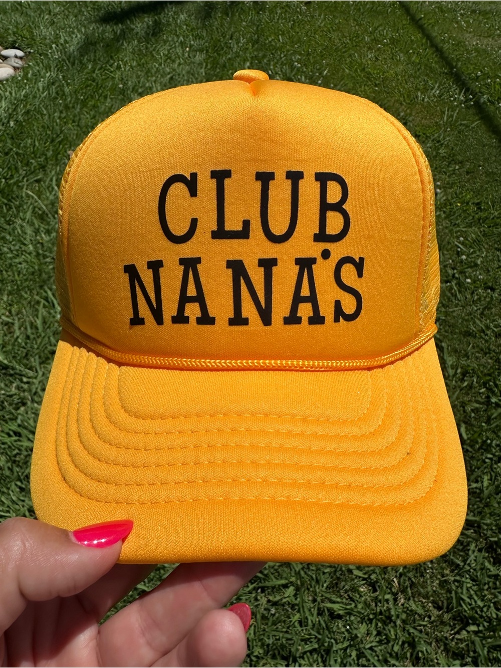 Club Nana's Yellow Trucker Hat